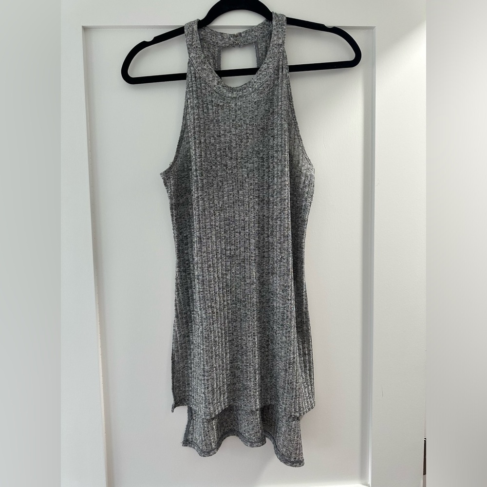 BCBG Silver Halter Top